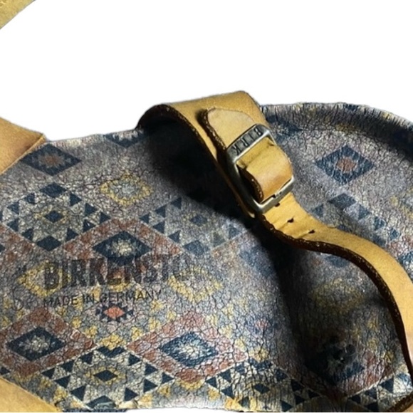 Yellow Birkenstock Mayari Ethno Ochre Printed - Size 40 US 9 9.5 - Picture 5 of 6